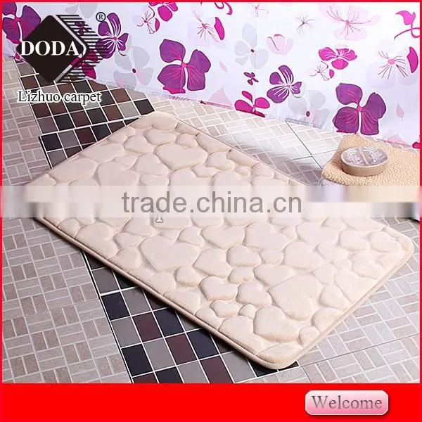 best selling cheap Polyester Non Slip embossing doormat kitchen floor mat