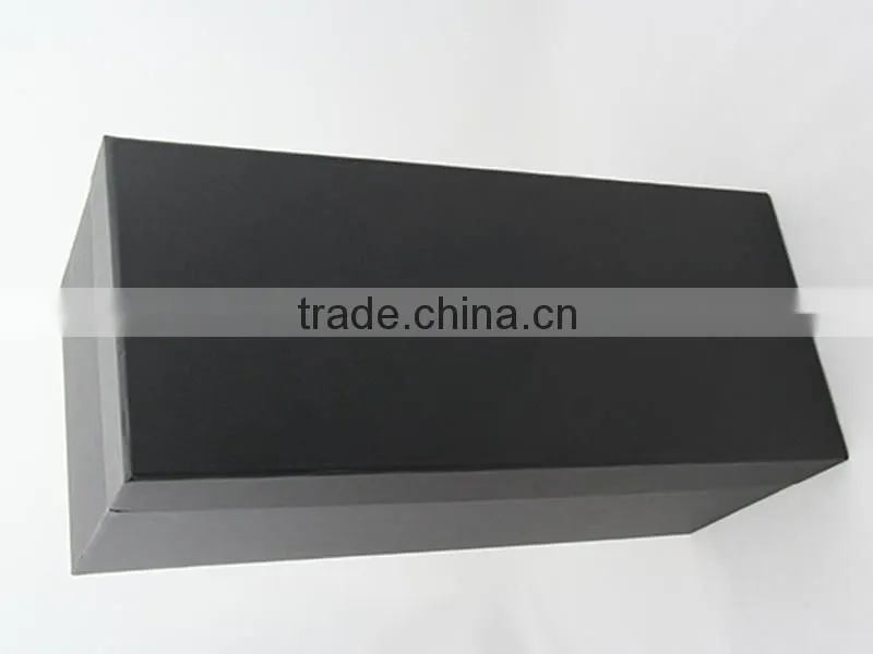 Large black lid and base cardboard storage packaging box with foam insert , accept OEM / ODM order