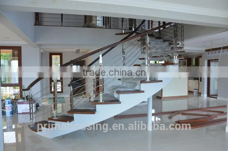 PVC handrail spiral stairs sale spiral stair case(PR-2033)
