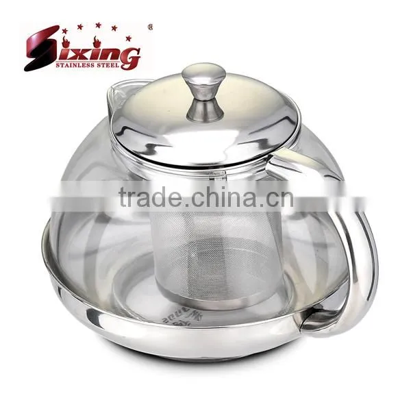 Elegance High Life Glass Coffee Pot With Strainer