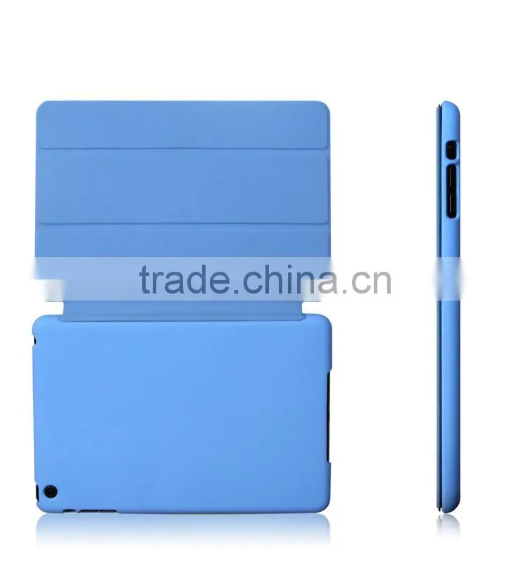 Hot sell tablet pc leather case for Apple iPad mini smart cover
