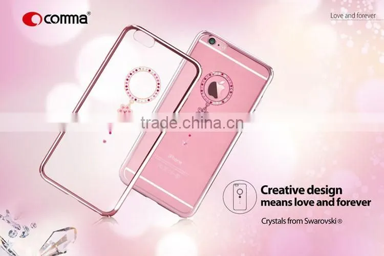 Elegant Design Real Diomand Element Bling Bling Electropalting Hard PC Cover Case for iPhone 6/6s Plus/7
