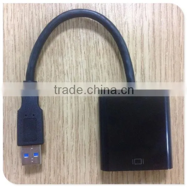 2014 hotsell USB 3.0 cable factory price USB 3.0 TO VGA converter