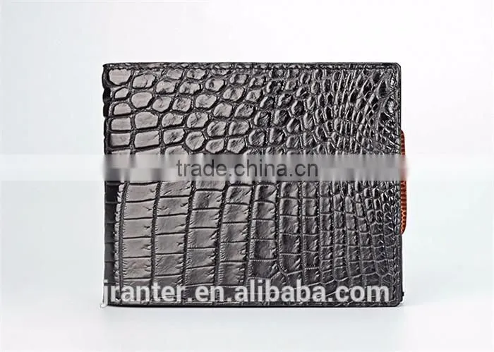 Customize Crocodile skin Men Wallet With Card Slot Driving Licence Holder Genuine Leather Wallet Manufacturer