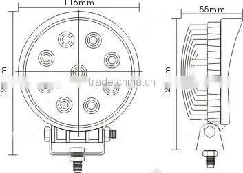 27W LED working light flood beam & pencil beam Off road Lighting