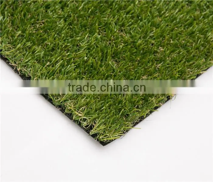 20mm height straight & curled yarn landscaping artificial grass carpet