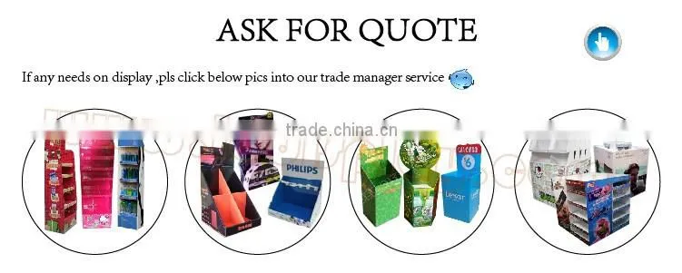 make up counter top cardboard display