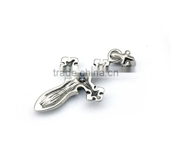 Cheapest Pendant jewelry Casting vintage cross with zirconia pednant jesus hot selling pendant