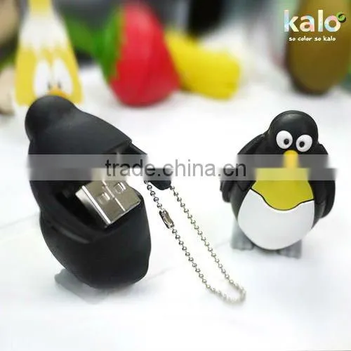 Penguin shape USB 8gb flash drive design gifts