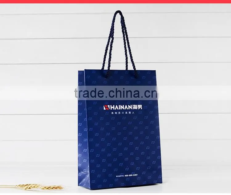 High quality Reusable shopping bags customized cheap craft paper bag