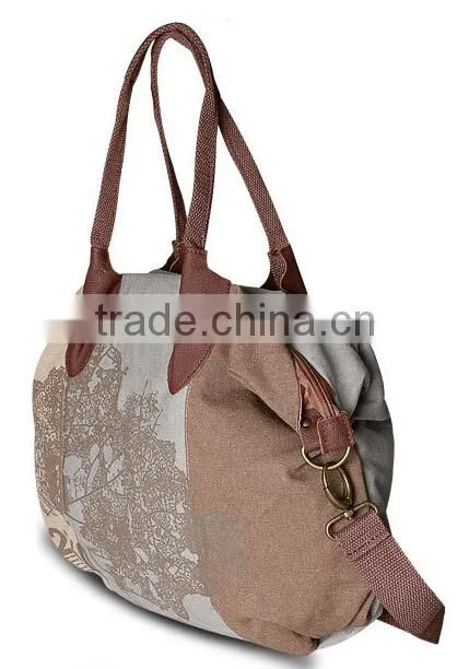 fashion casual 12oz canvas shoulder bag