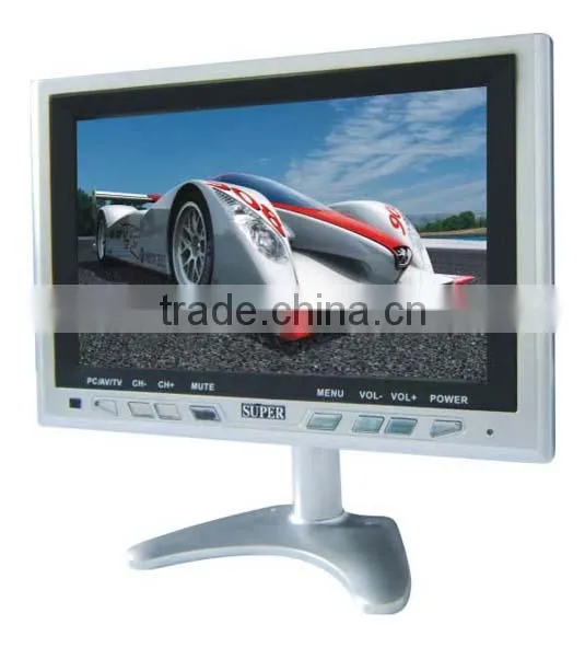 Factory price car monitor 7 inch led tv car vga monitor 12 volt