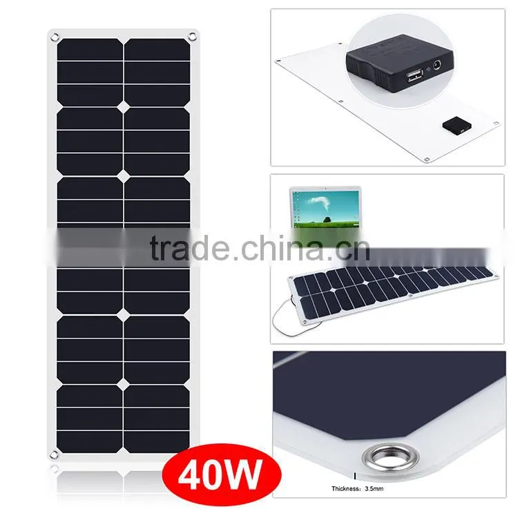 wholesale high efficiency waterproof portable mini 40W Complete Solar System For Home