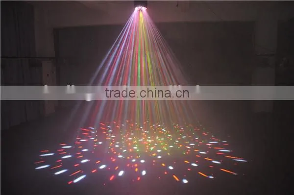 8*3W White Strobe + 5*3W RGBWY LED + RG Laser Light