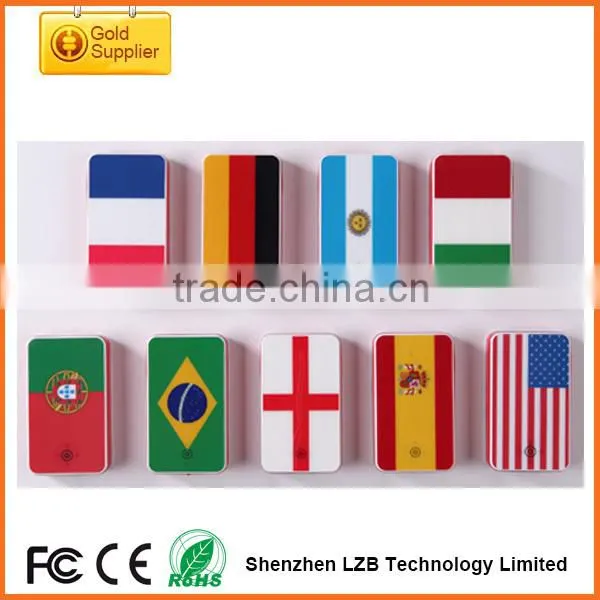 New arrival fashionable world cup promotion gifts best hot selling powerbank, recharge powerbank