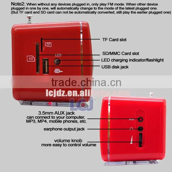 Multifunctional mini sound box mp3 player