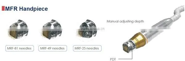 Professional RF microneedle therapy system with 2 handles auto adjust depth