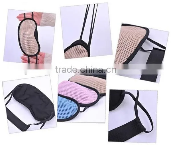 Custom Polyester Air Travel Sleeping Eye Shade