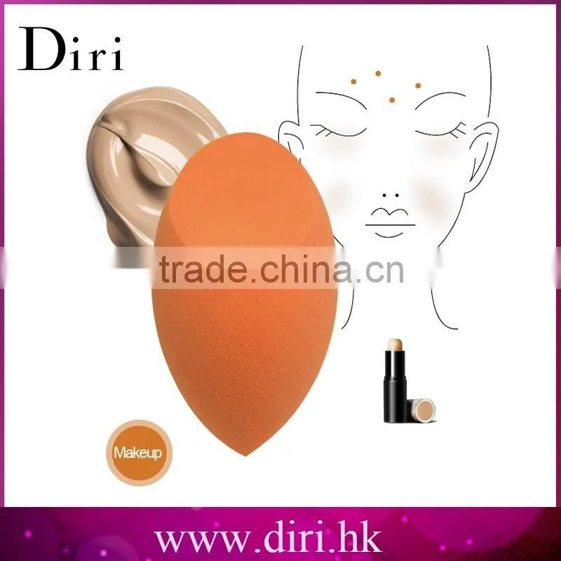 2016 new arrival makeup sponge cut waterdrop latex free makeup sponge free sample