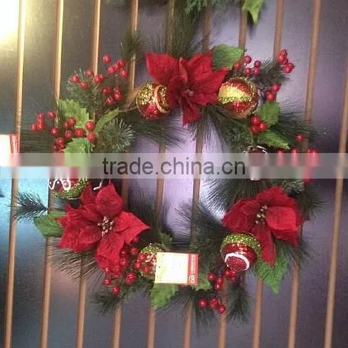 wholesale 80cm european style silver christmas garland