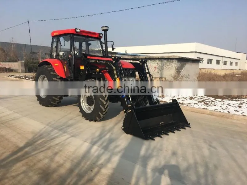 120HP, 130HP 4x4 big tractor with 4in1 front end loader, 4in1 FEL, slasher mower etc.