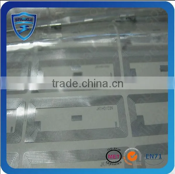 Laundry rfid sticker tag silicone inlay rfid dry / wet inlay