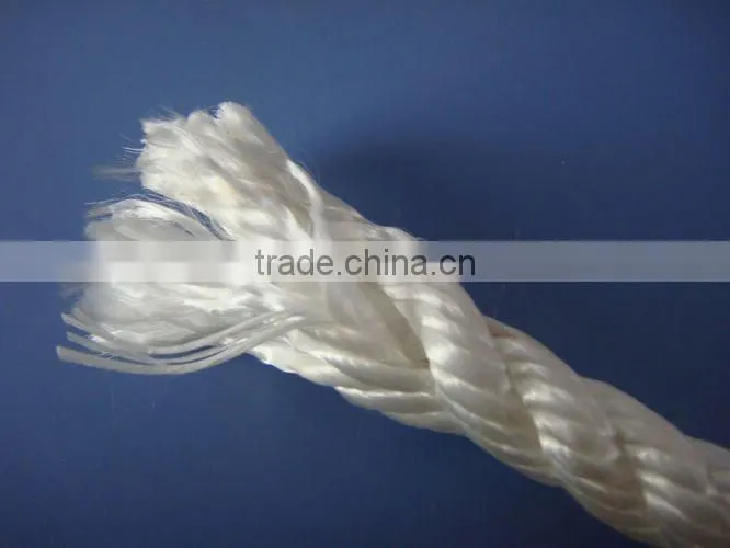 3 strands polyester and pp danline mixed rope