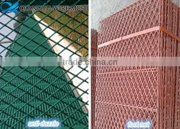 flat expanded metal mesh,4mm thick low carbon steel expanded metal mesh