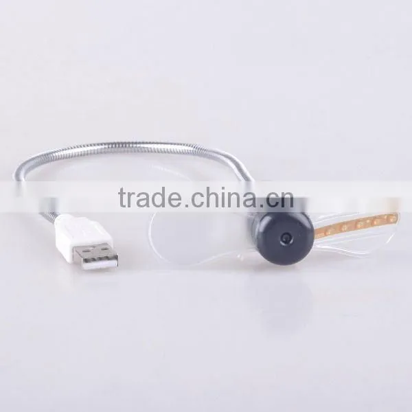 USB Flexible 3 White LED Light Fan For Laptop Notebook