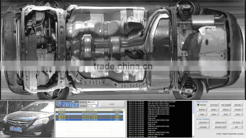 Professional Fixed Under Vehicle Security Scanner for under vehicle detection