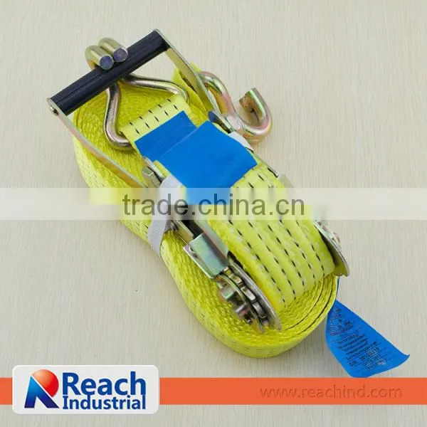 Webbing Tie Down Strap with Double J Hook