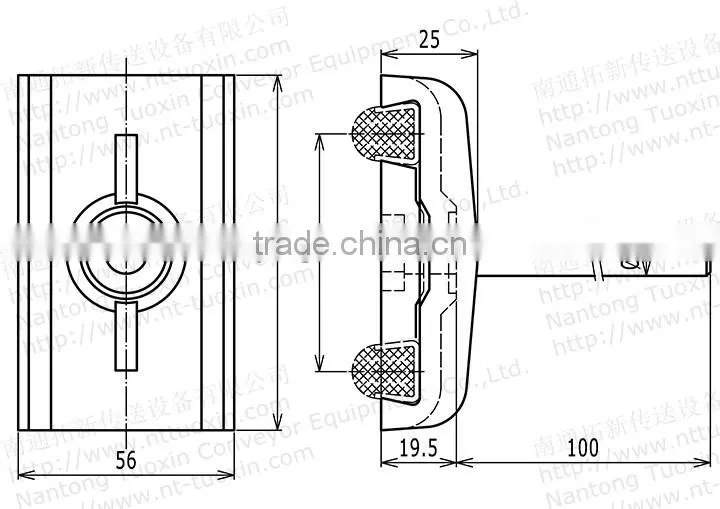 TX-208 A Guide-Rail Double Clamp