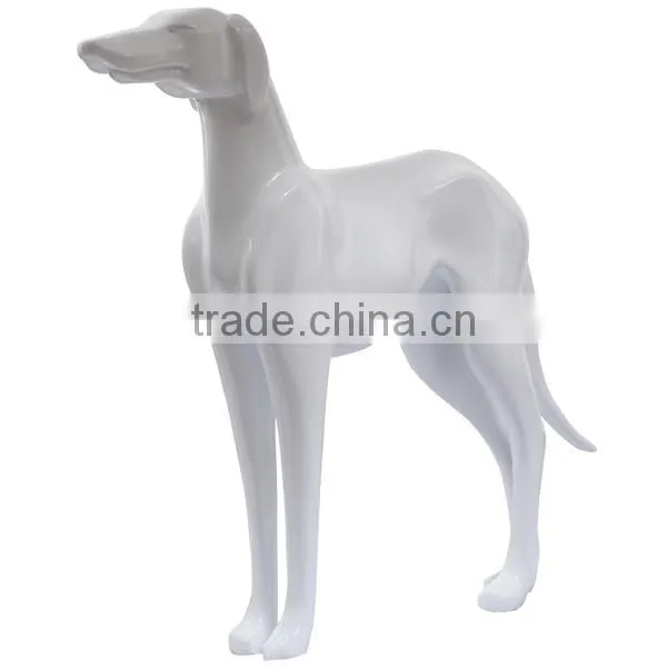 lovely fiberglass animal dog mannequin for window display