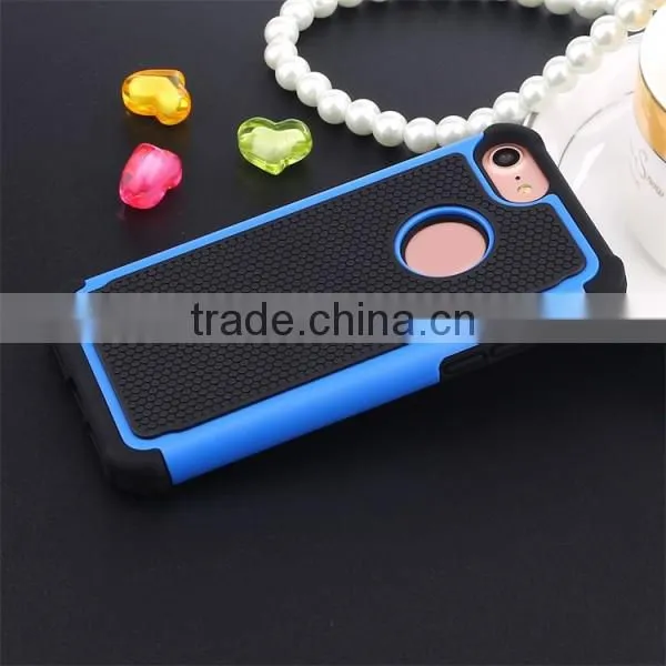 3 in 1 back cover football pattern phone shell TPU + PC phone case for iPhone 7