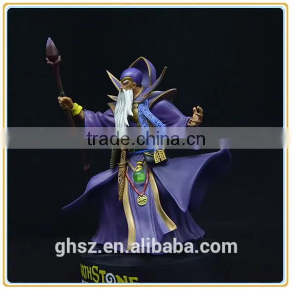 Custom plastic ancient statue hand paint craft pvc fighter figurine manufaturer