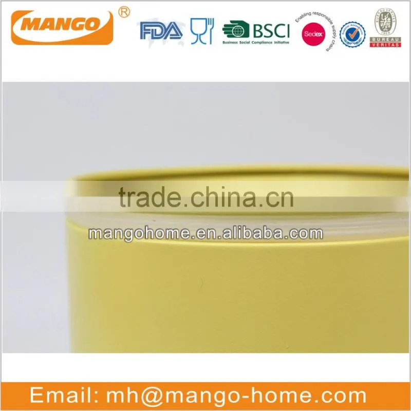 unique colorful carbon steel metal kitchen sugar and flour canister set