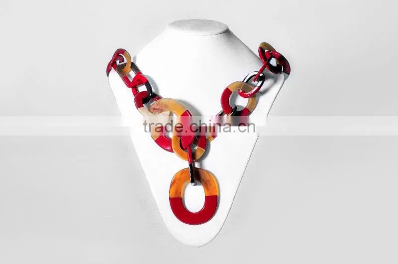 Horn necklace made of natural buffalo horn in Vietnam