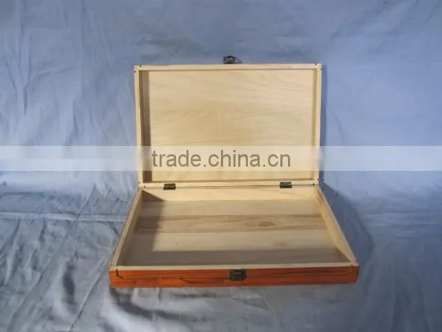 wooden box with antique latch