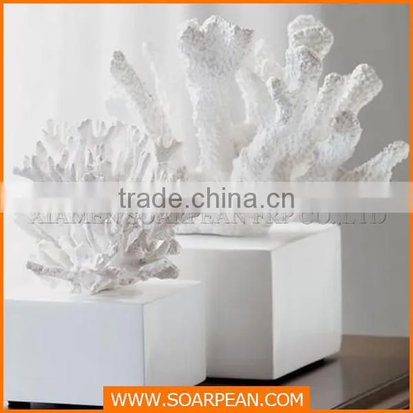 Wholesale home deocr resin artificial coral figure