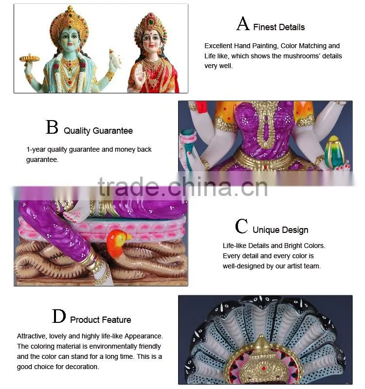 wholesale indian resin craft laxmi narayan statue for sale
