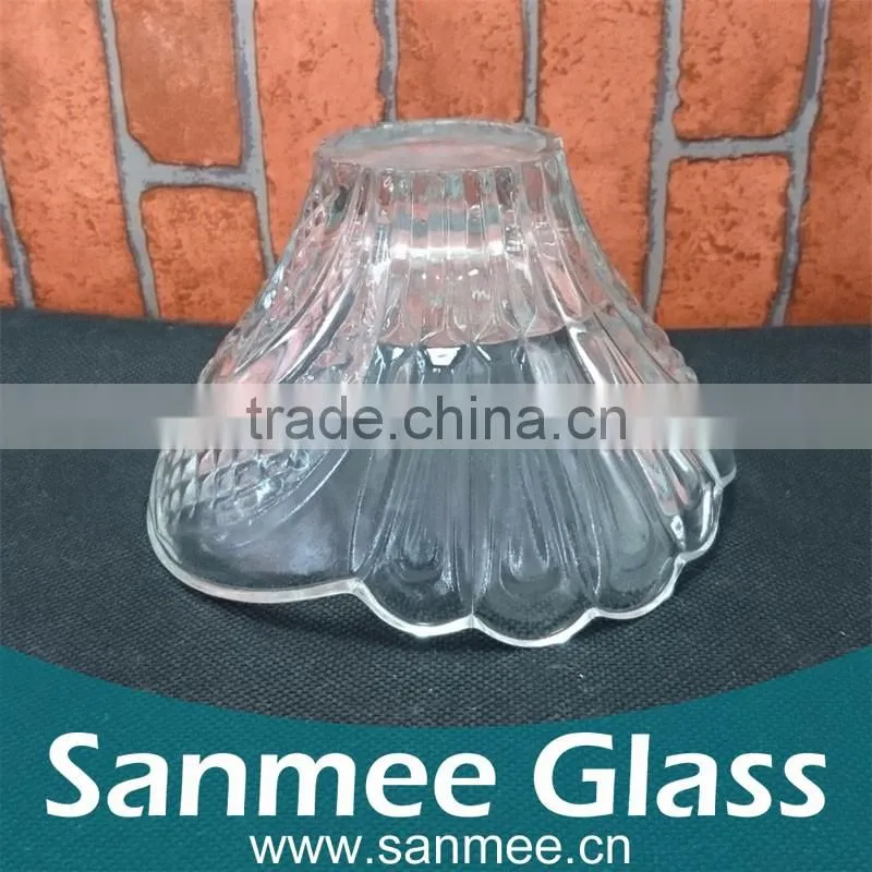 Flower Shape Glass Bowl Crystal Glass Sugar Bowl Candy Bowl
