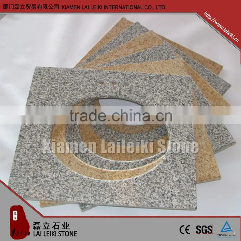 Low water absorption high grade Marble Granite Bathroom Vanity Top