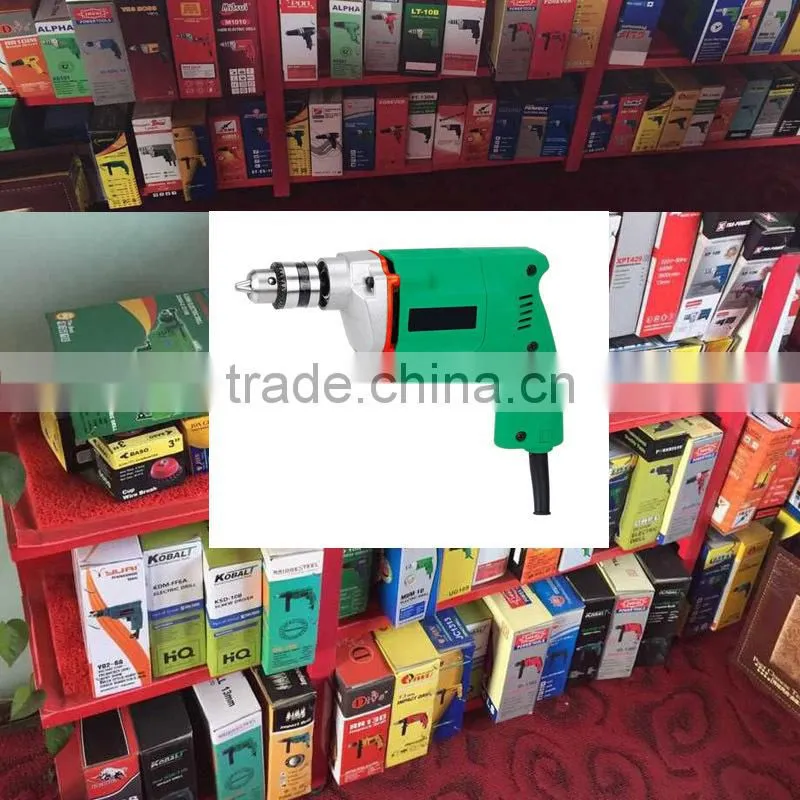 India Hot Sale 350w 10mm PowerCraft Hobby Hand held Drilling Drill Machine Portable Mini Electric Drill