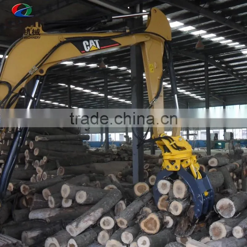 wheel Excavator bagger with grapper