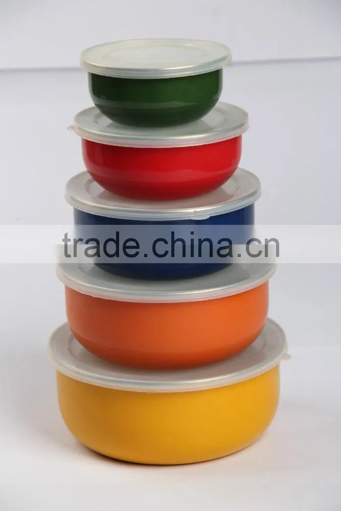14-18CM enamel storage bowl mixing bowl salad bowl food container