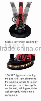 820101unique design floor sander, speed control flexible handle electrical drywall sander
