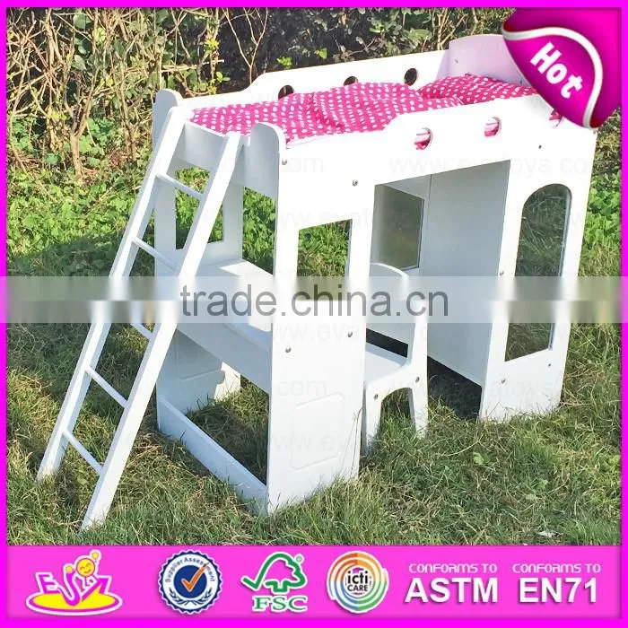 2016 New fashion baby toy wooden high chair for dolls W06B020