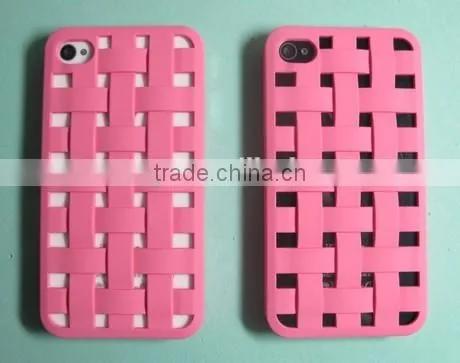 Knit lines hollow out mobile phone hard case for iphone
