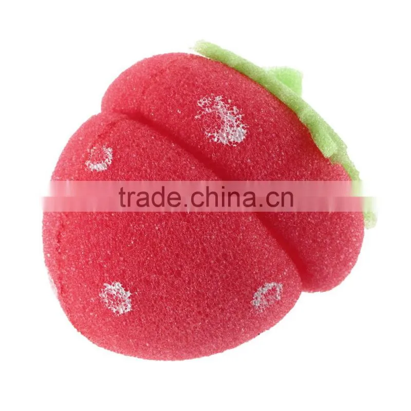 12xStrawberry Balls Hair Care Soft Sponge Rollers Curlers Lovely DIY Tool New Design Hair Curler As Seen On TV Magic Hair Curler