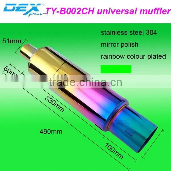 high quality automotive modiffied performance universal exhaust system muffler